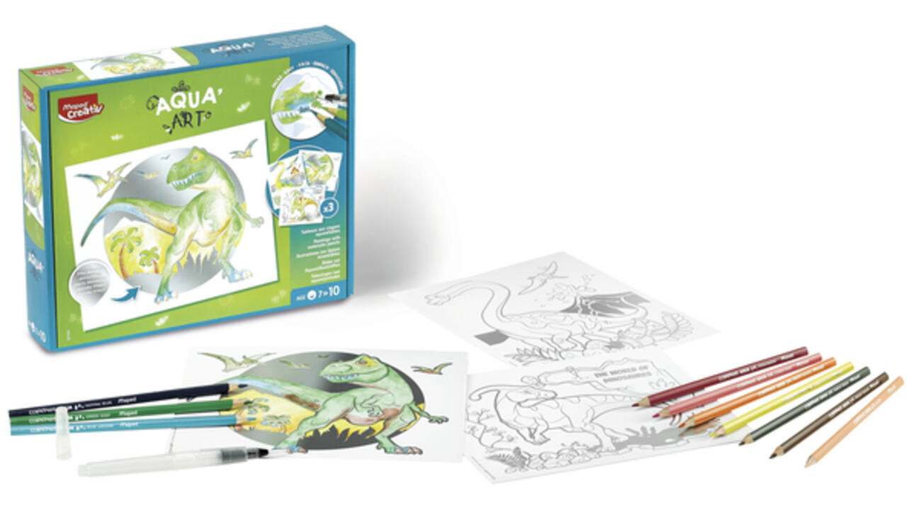 Hobbyset Maped Creativ Aqua'Art dinosaurus 14-delig assorti