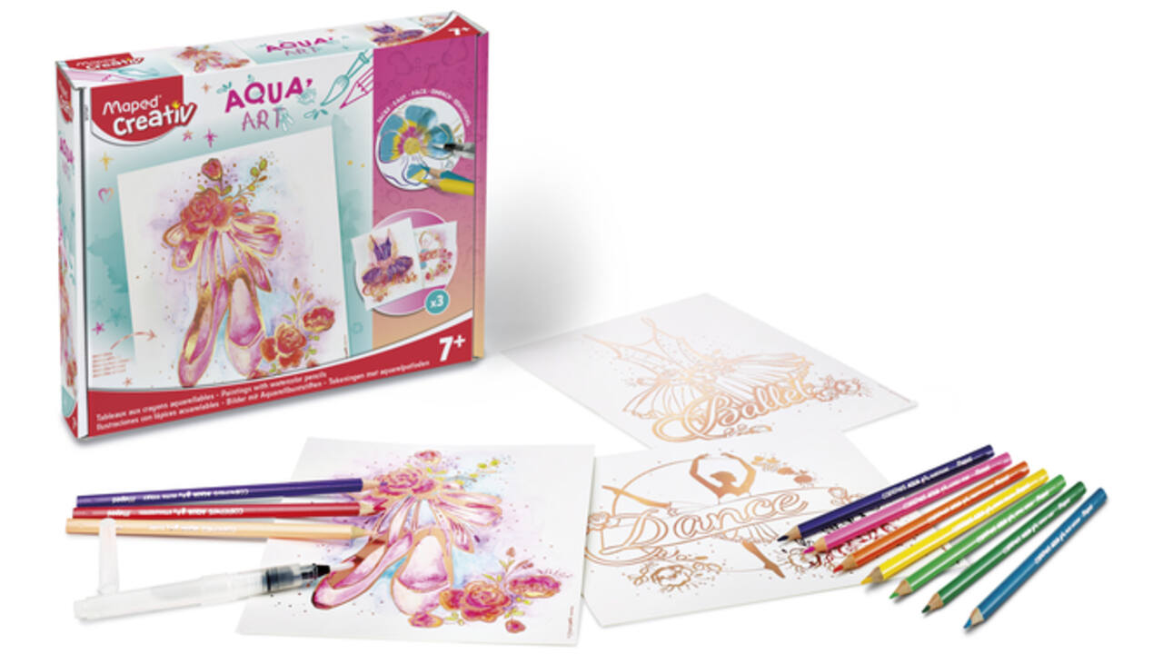 Hobbyset Maped Creativ Aqua'Art ballet 14-delig assorti