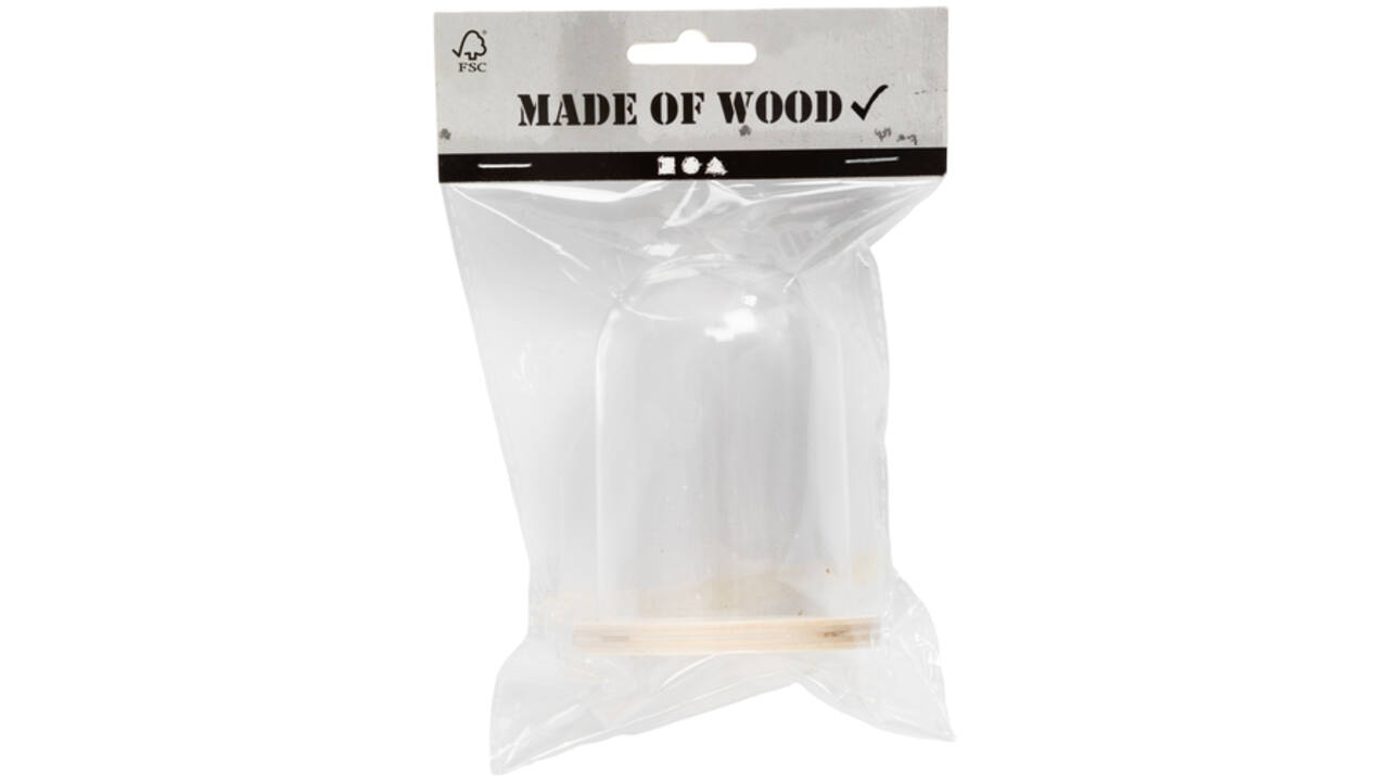 Stolp Creativ Company met houten voet 9.5cm x 6cm