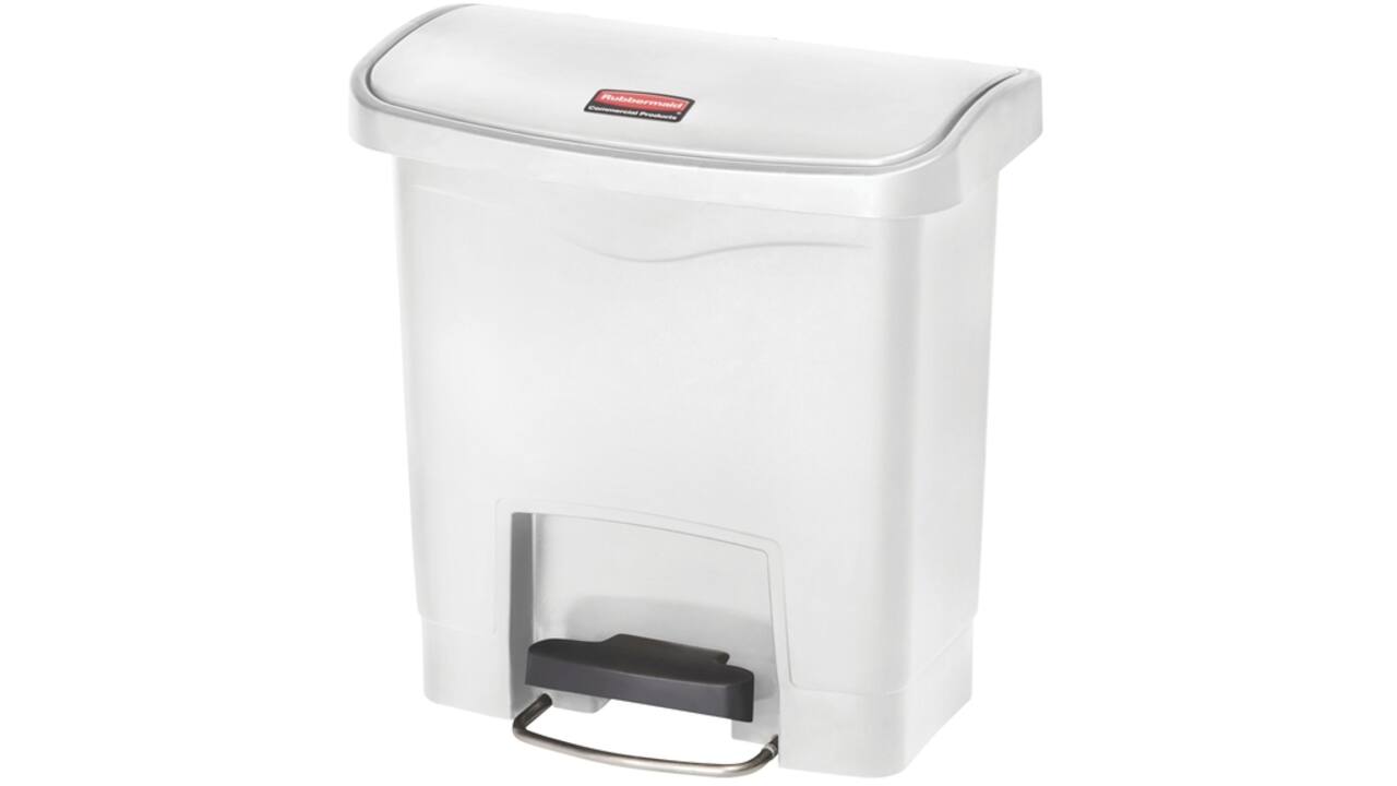 Pedaalemmer Rubbermaid Slim Jim Step-On 15liter wit