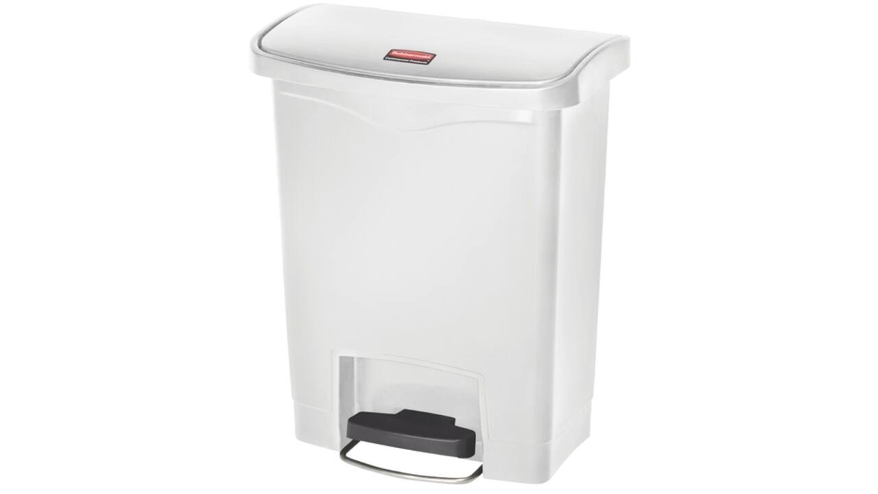 Pedaalemmer Rubbermaid Slim Jim Step-On 30liter wit
