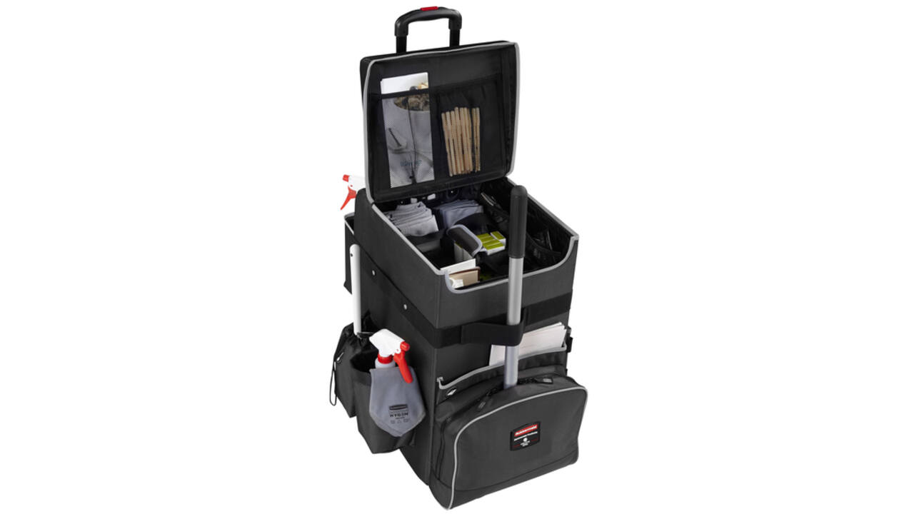 Trolley Rubbermaid Executive Quick Cart groot grijs