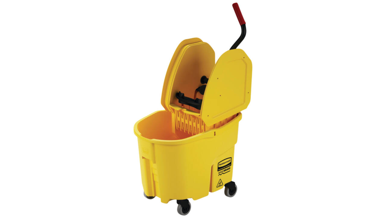 Mopemmer Rubbermaid Wavebrake met wringer 33liter geel