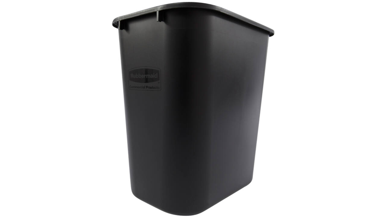 Afvalbak Rubbermaid medium 26liter zwart