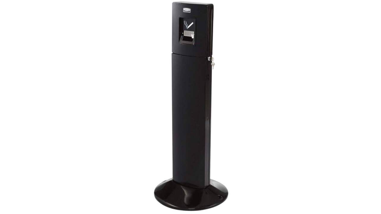 Asbak Rubbermaid Smokers' Station Metropolitan vrijstaand zwart