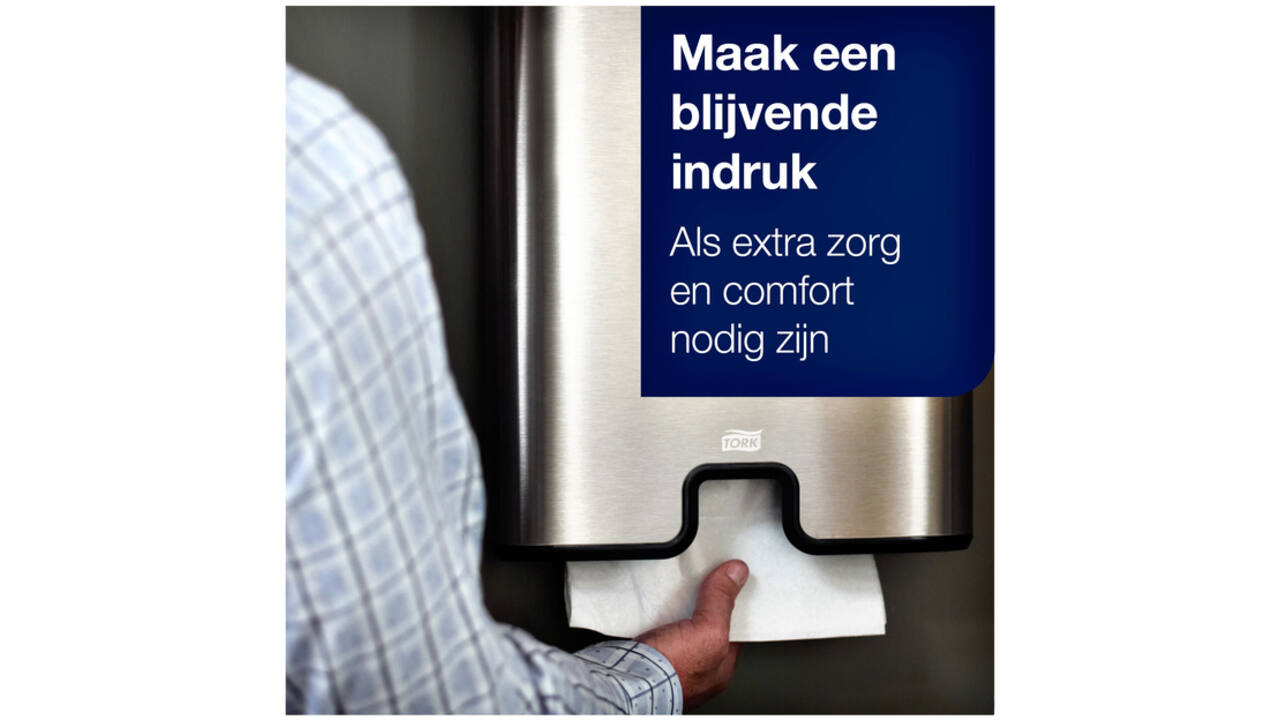 Handdoek Tork Xpress® H2 Multifold advanced 2-laags 21x180st wit 120398