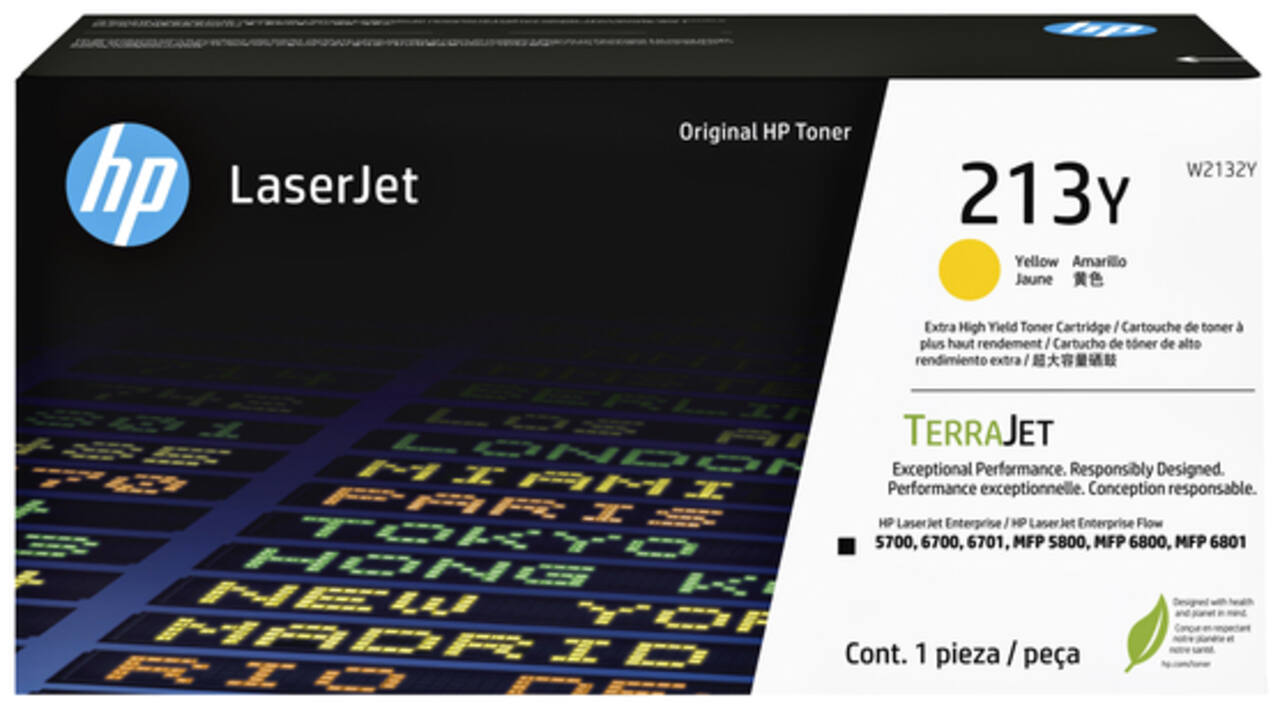 Tonercartridge HP W2132Y 213Y geel