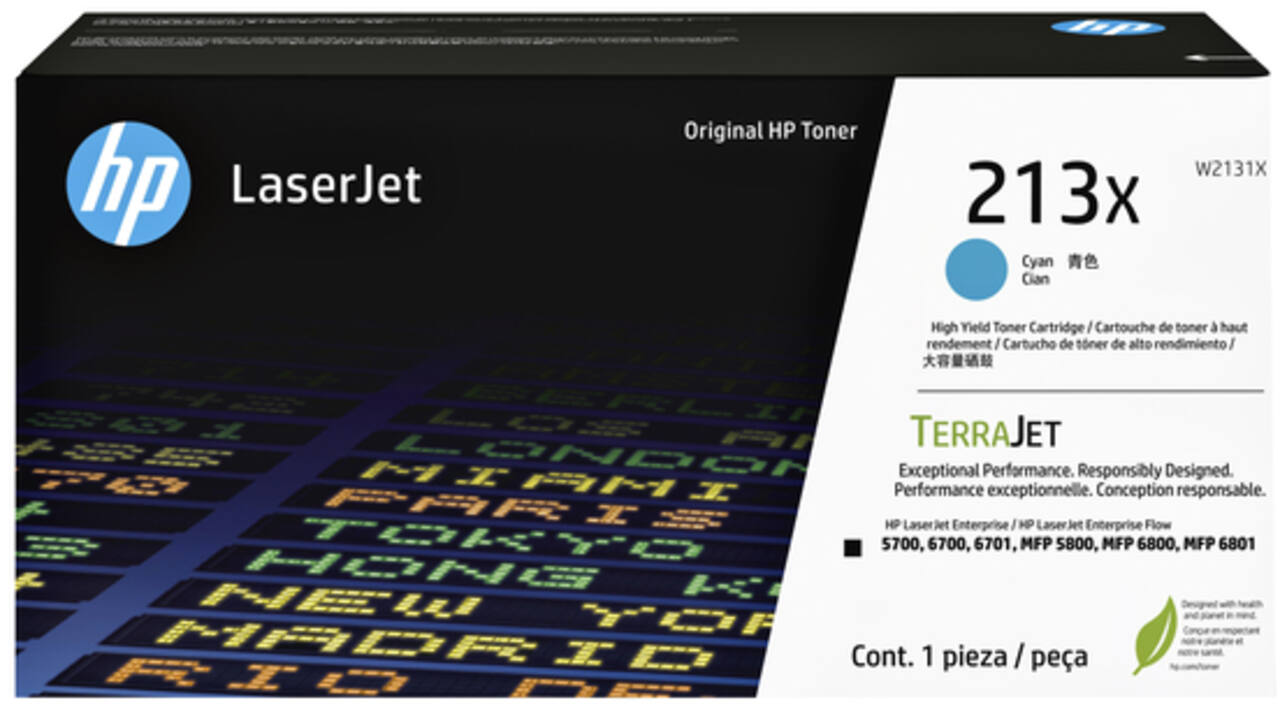 Tonercartridge HP W2131X 213X blauw