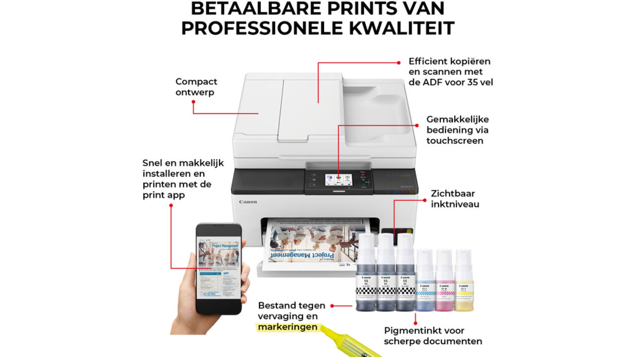 Multifunctional inktjet printer Canon MAXIFY GX2050