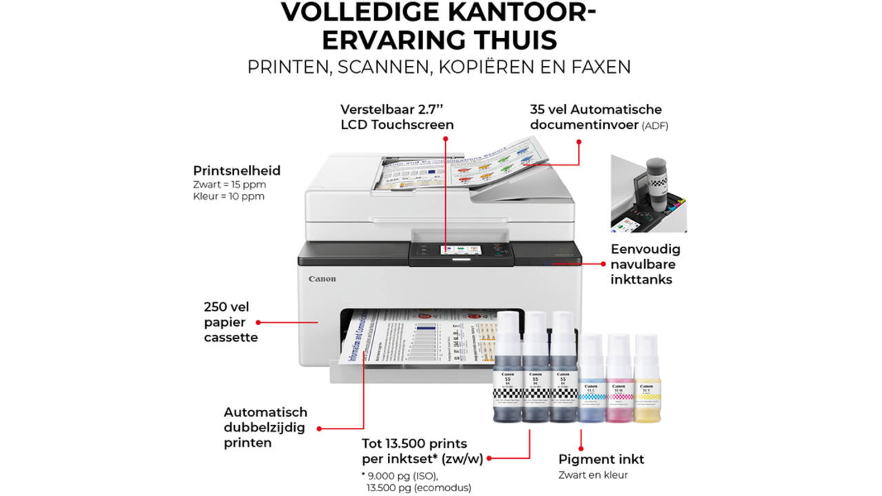 Multifunctional inktjet printer Canon MAXIFY GX2050
