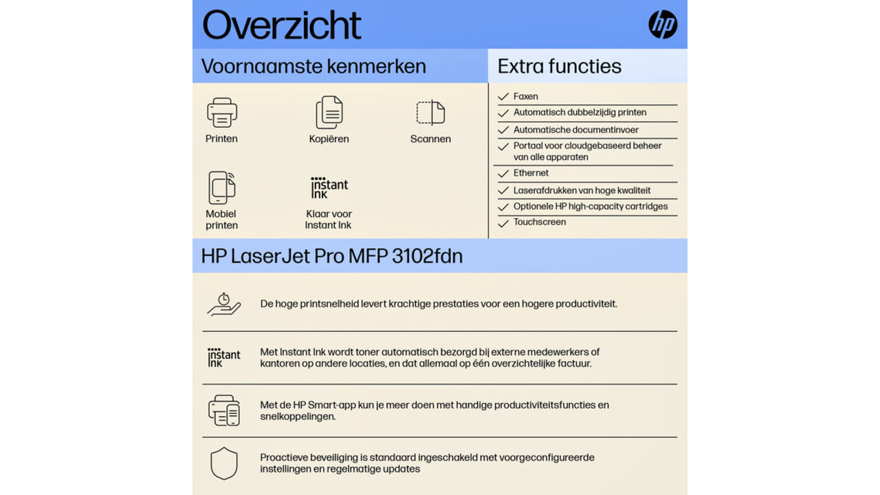 Multifunctional Laser printer HP laserjet 3102fdn
