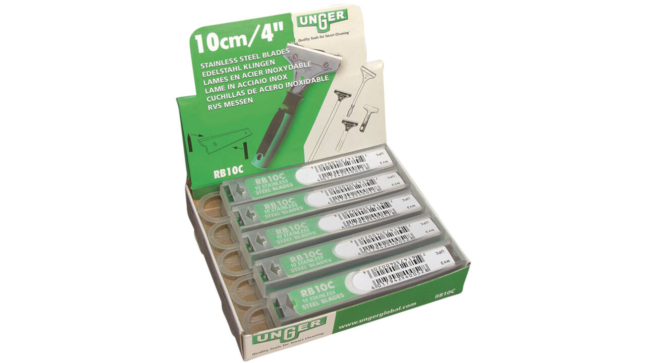 Reservemes Unger voor schraper 10cm 10 stuks