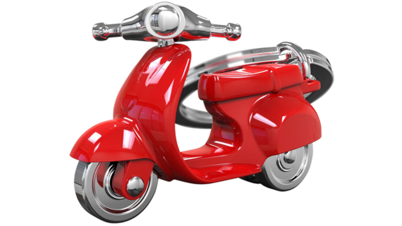 Sleutelhanger Metalmorphose scooter