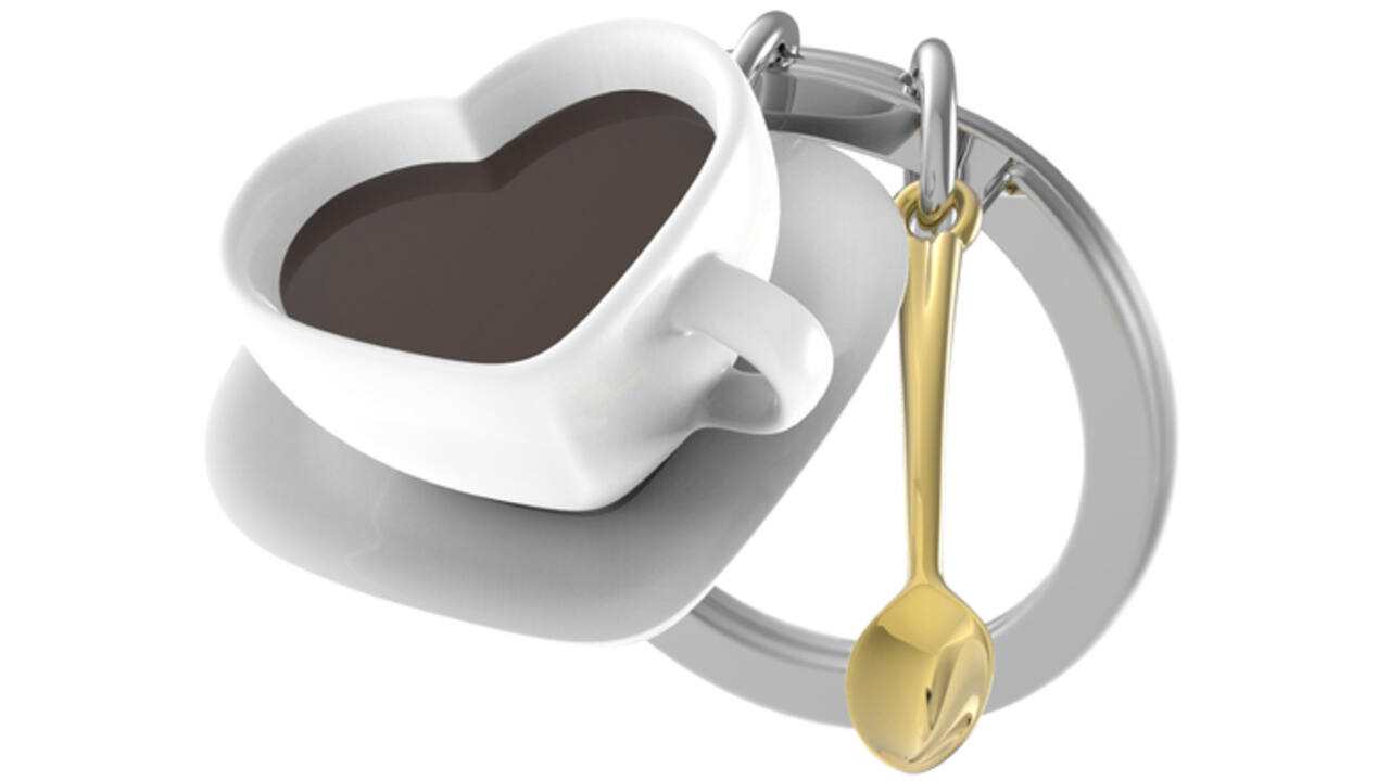 Sleutelhanger Metalmorphose "Coffee lover"