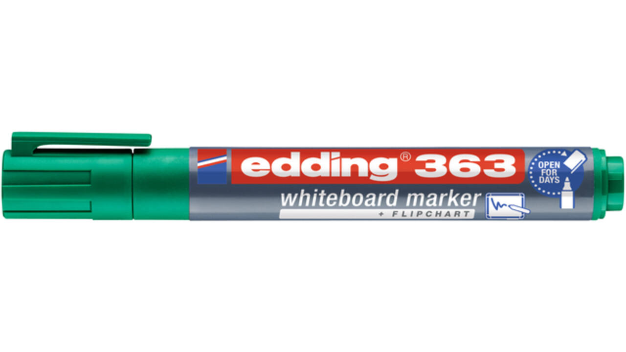 Viltstift edding 363 whiteboard schuin 1-5mm groen
