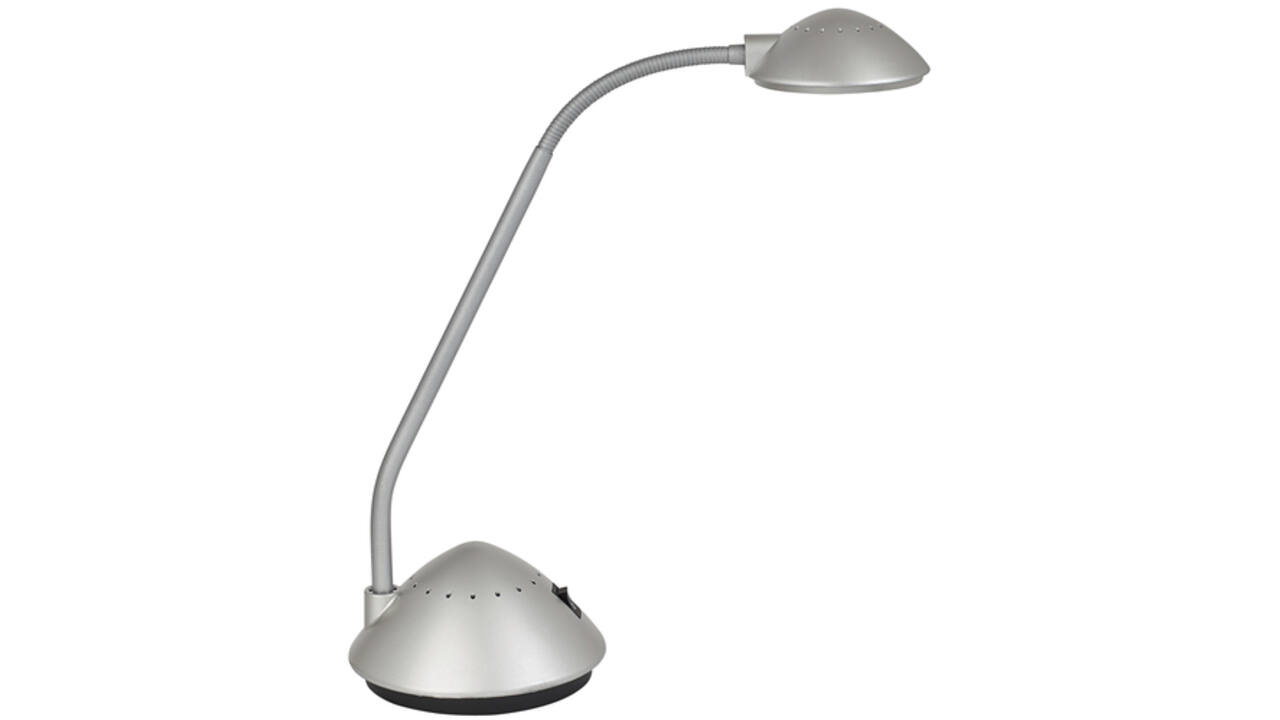 Bureaulamp MAUL Arc LED zilver