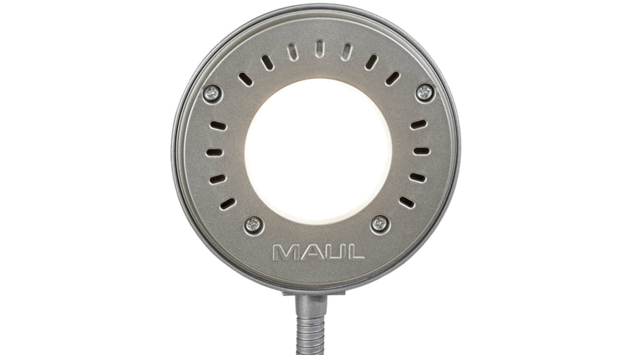 Bureaulamp MAUL Arc LED zilver