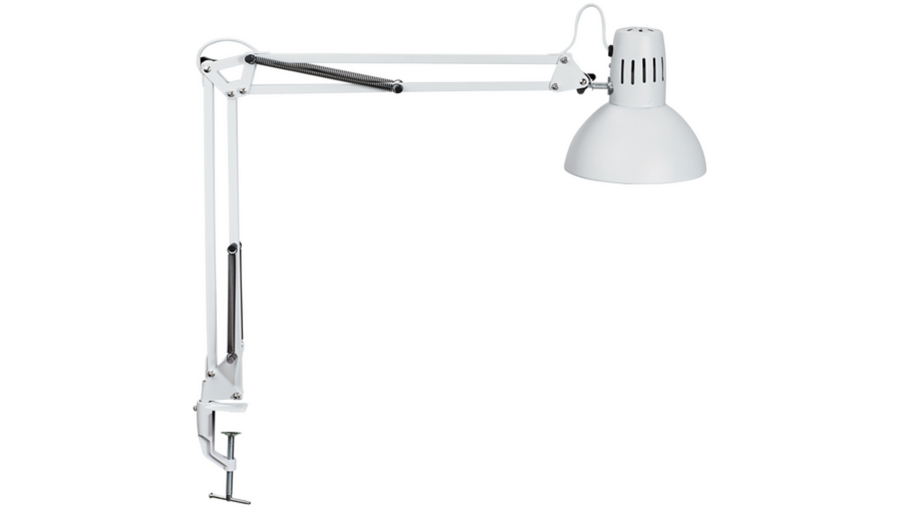 Bureaulamp MAUL Study tafelklem excl.LED lamp E27 wit