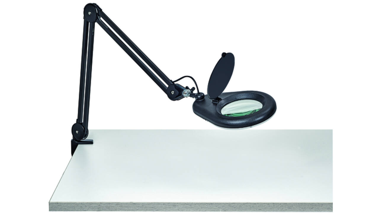 Loeplamp MAUL Viso LED tafelklem zwart