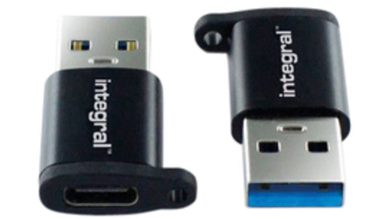 Adapter Integral USB-C naar USB-A 2-pack
