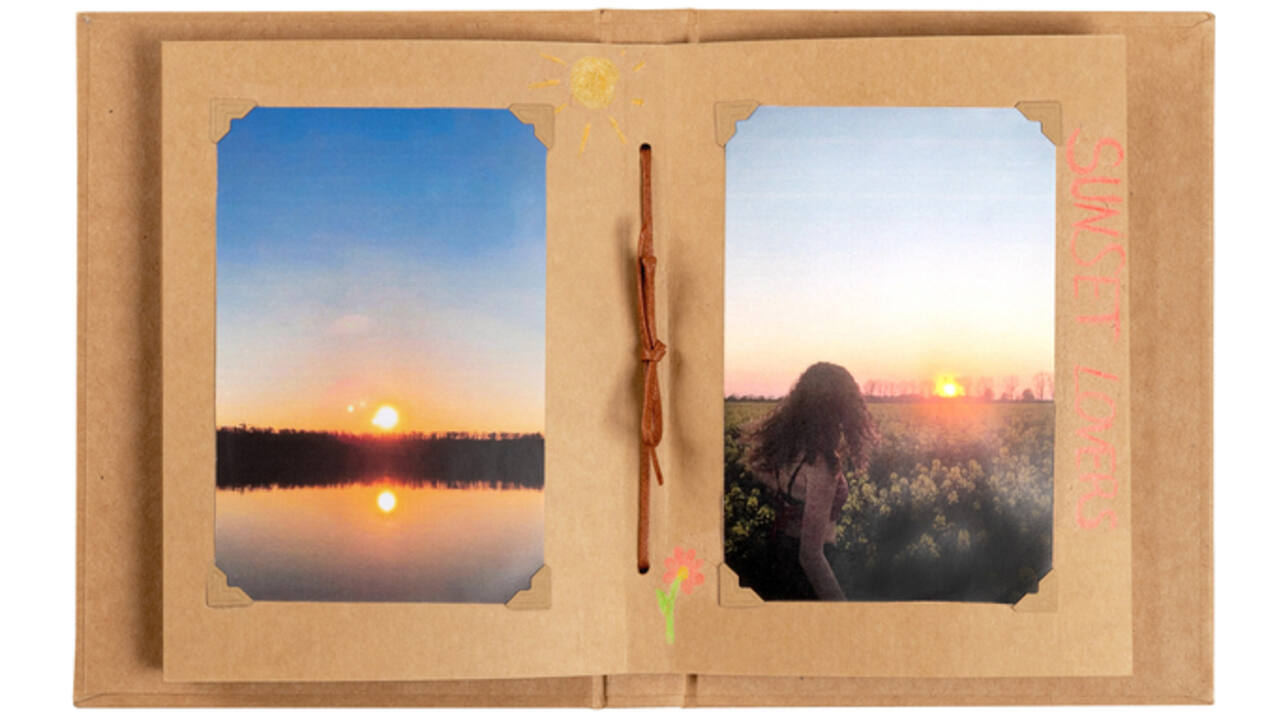 Fotoalbum walther design mini 24 foto's 13x18cm verticaal kraft