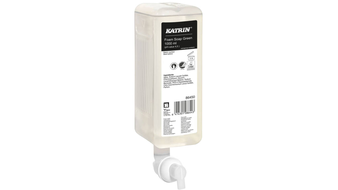 Handzeep Katrin Green foam 1000ml 86450
