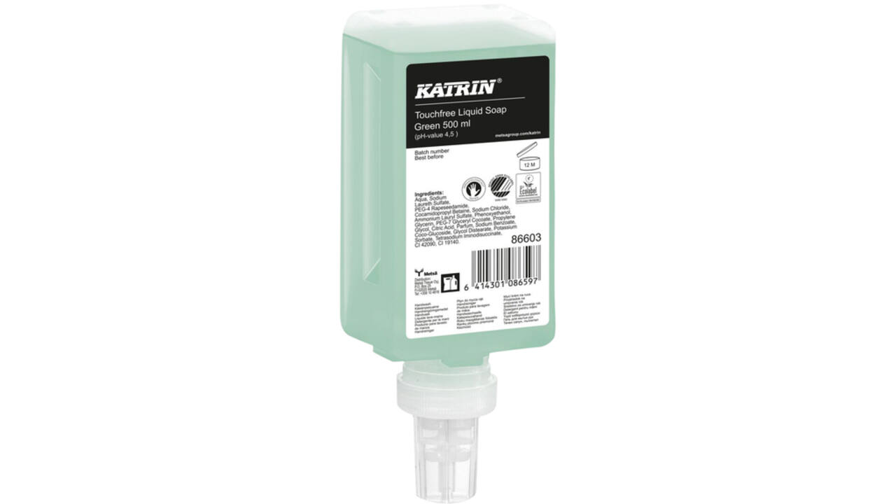 Handzeep Katrin Green vloeibaar touchfree 500ml 86603