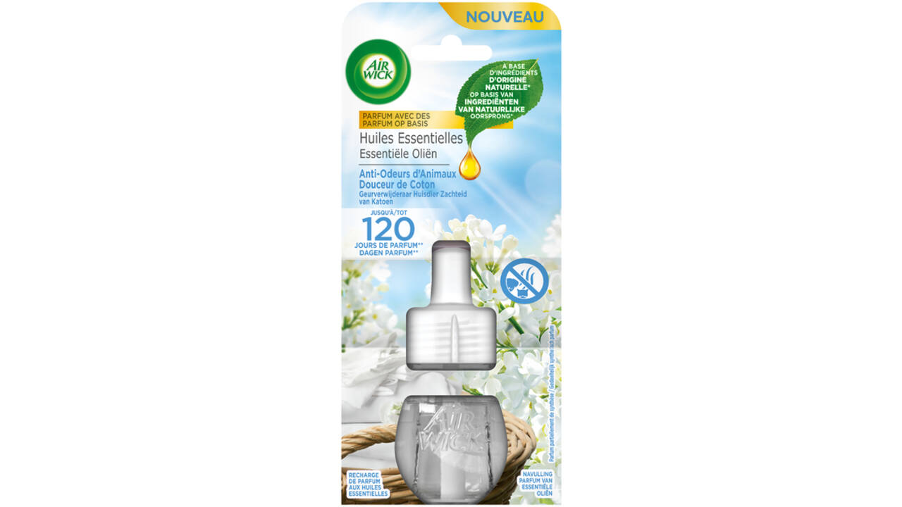 Luchtverfrisser AirWick Electrical Soft Cotton refill 19ml