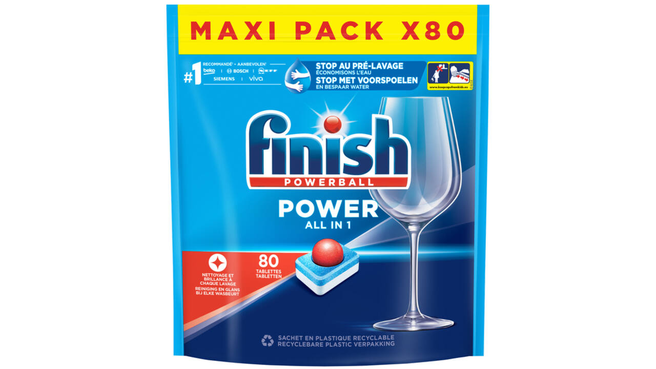 Vaatwastabletten Finish All-in-one Regular 80 stuks