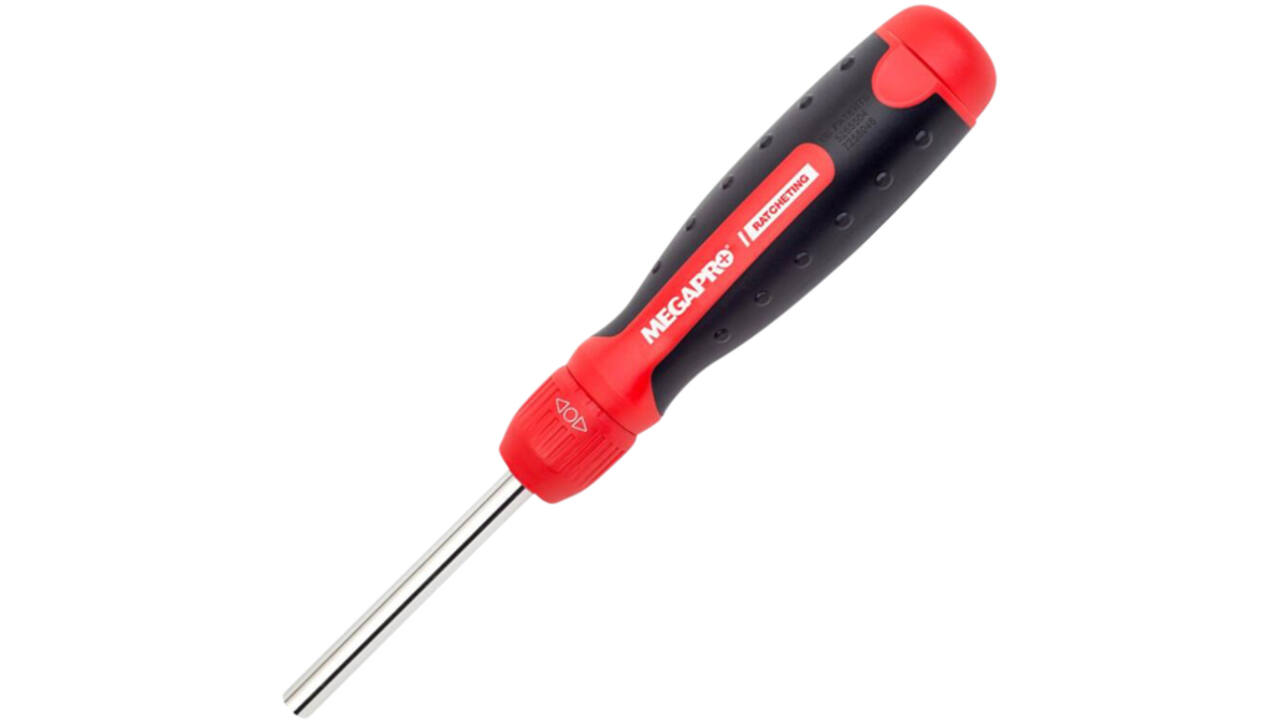 Schroevendraaier Megapro Ratcheting met 13 bits zwart