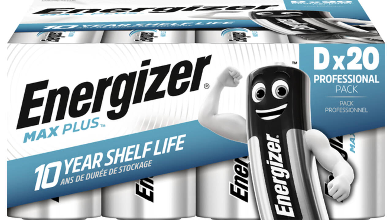Batterij Energizer Max Plus 20xD alkaline