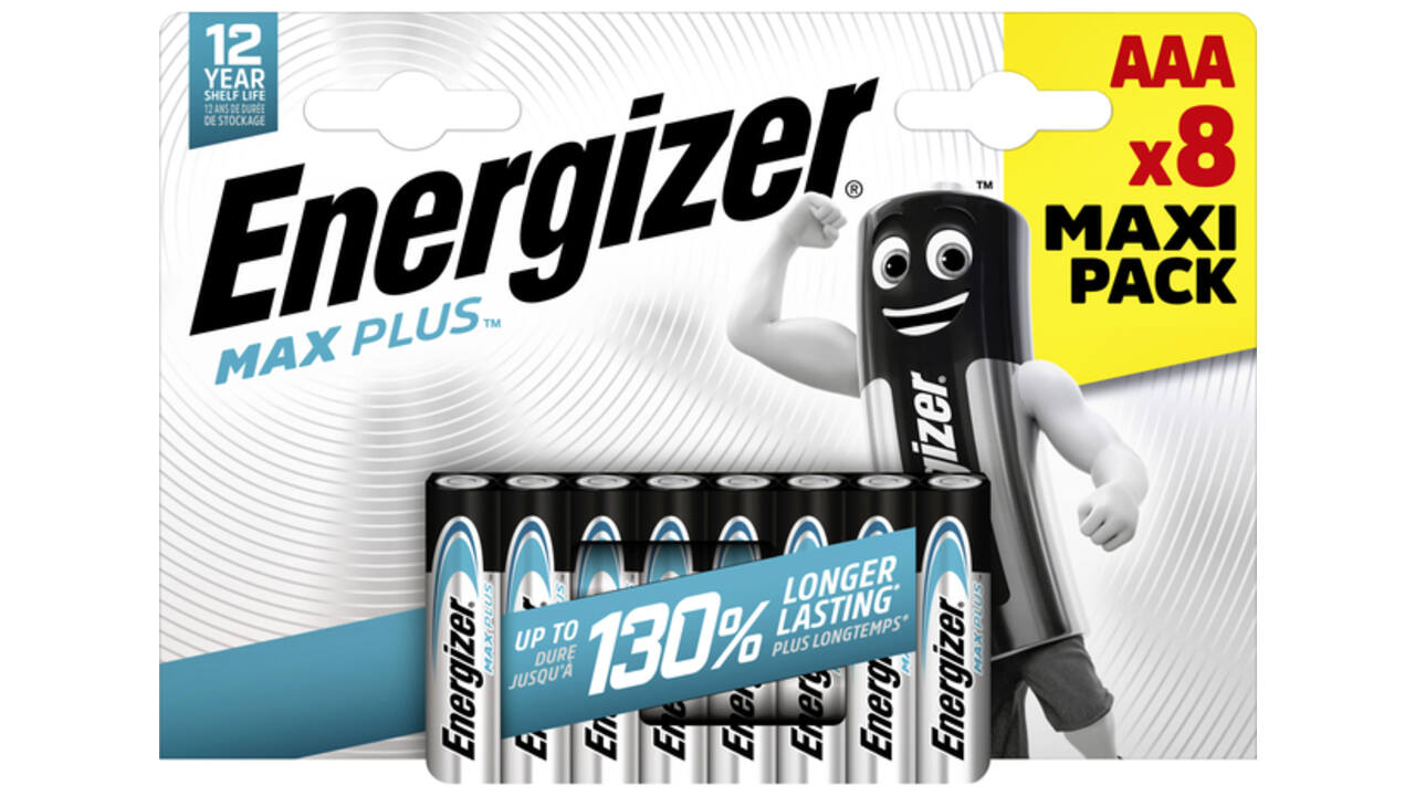 Batterij Energizer Max Plus 8xAAA alkaline