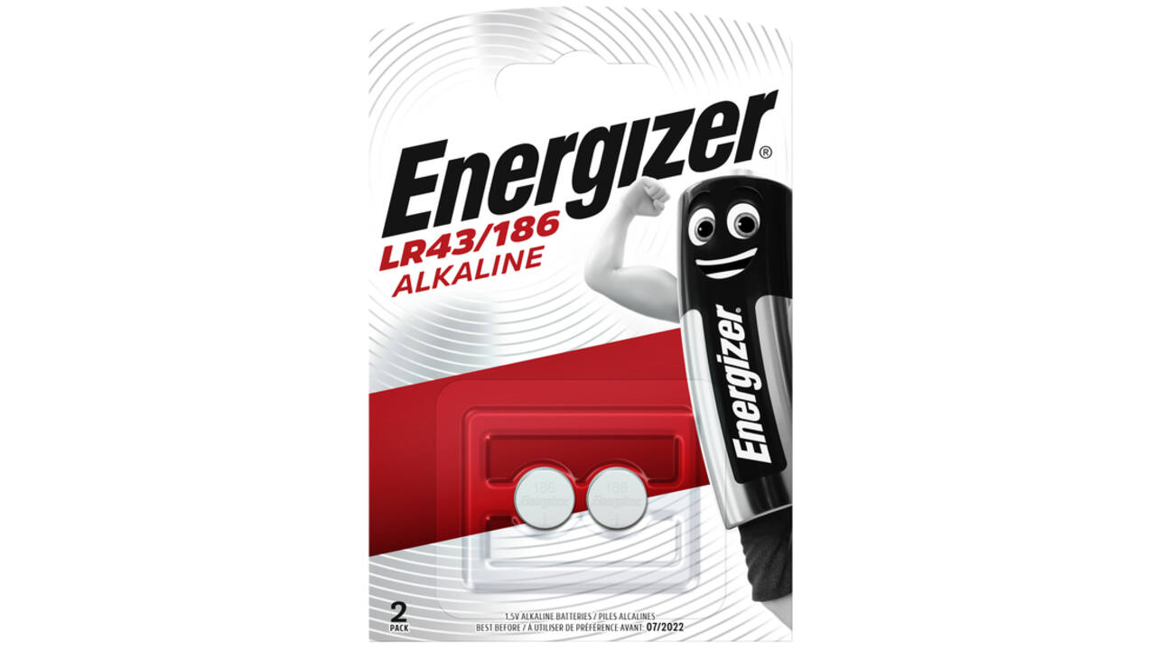 Batterij Energizer knoopcel 2xLR43 alkaline
