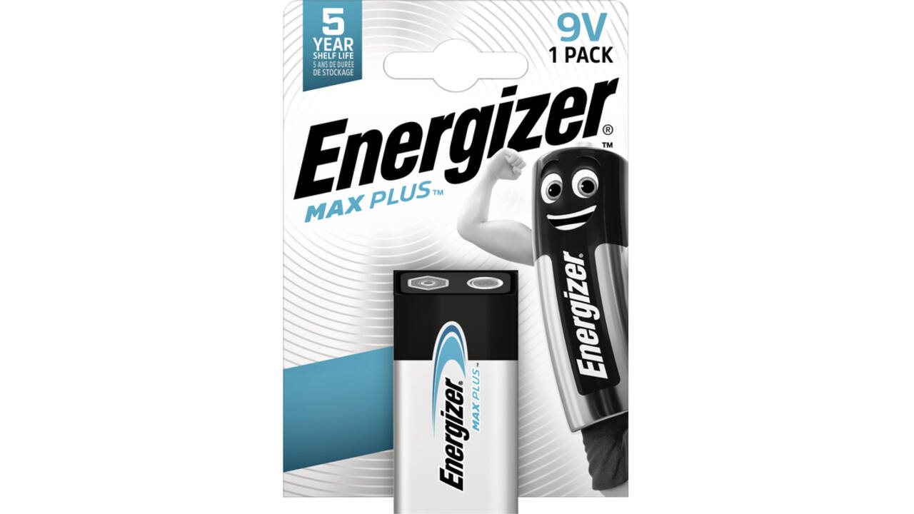 Batterij Energizer Max Plus 1x9v alkaline
