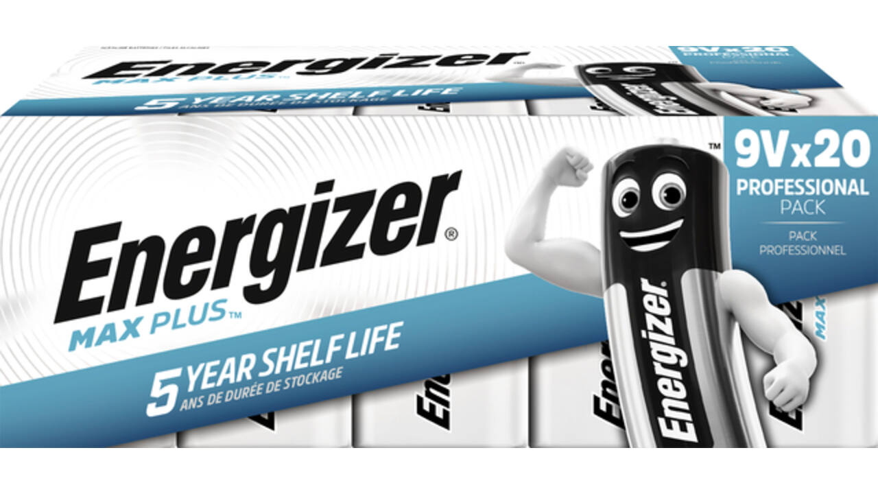 Batterij Energizer Max Plus 20x9v alkaline