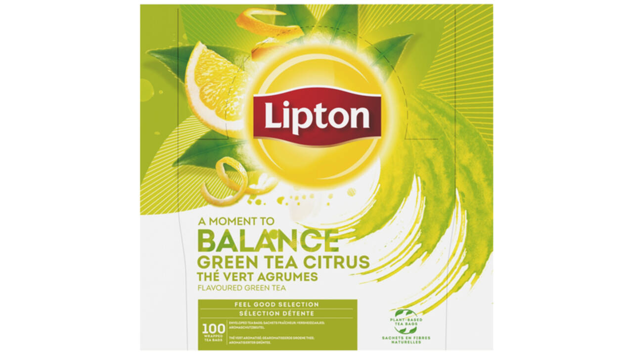 Thee Lipton Balance green tea citrus 100x1.5gr