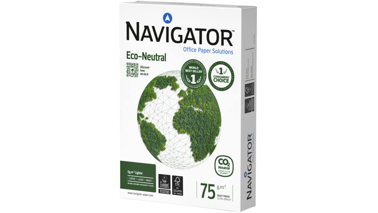 Kopieerpapier Navigator Eco-Neutral A4 75gr wit 500vel