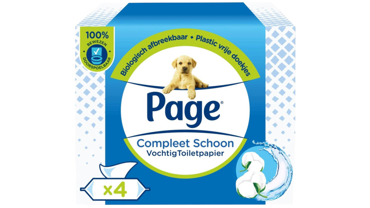Vochtig toiletpapier Page Compleet Schoon 38vel