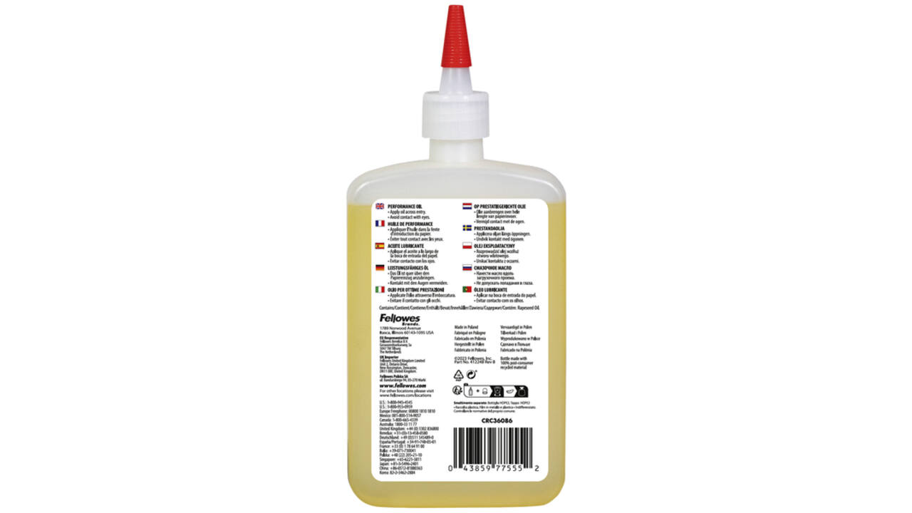 Olie voor papiervernietiger Fellowes 355ml