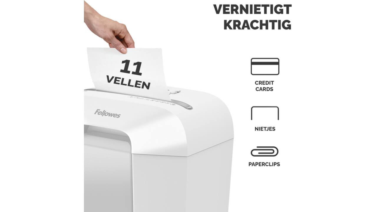 Papiervernietiger Fellowes Powershred LX70 snippers 4x40mm wit