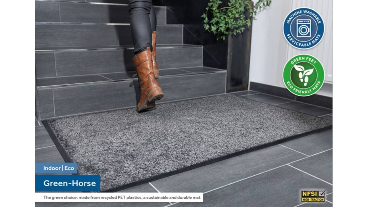 Inloopmat Green-Horse Indoor Pro 85x120cm zwart