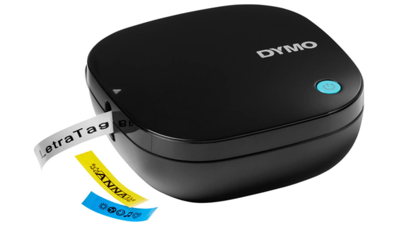 Labelprinter Dymo LetraTag 200B draagbaar bluetooth 12mm zwart promopack