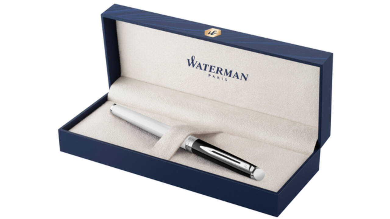Vulpen Waterman Hémisphère Colour Blocking black en white CT fijn