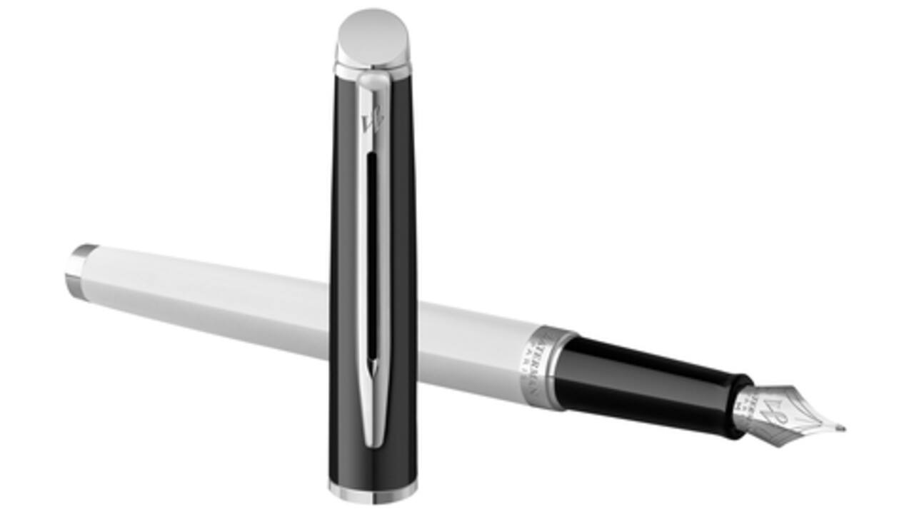 Vulpen Waterman Hémisphère Colour Blocking black en white CT fijn