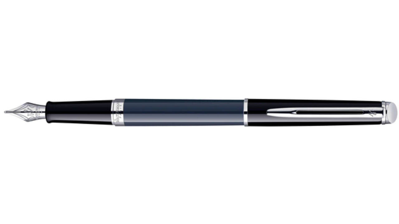 Vulpen Waterman Hémisphère Colour Blocking black en blue CT fijn
