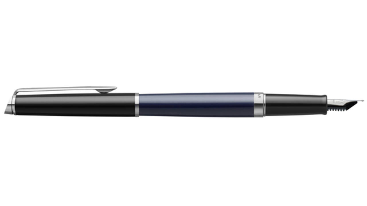 Vulpen Waterman Hémisphère Colour Blocking black en blue CT fijn