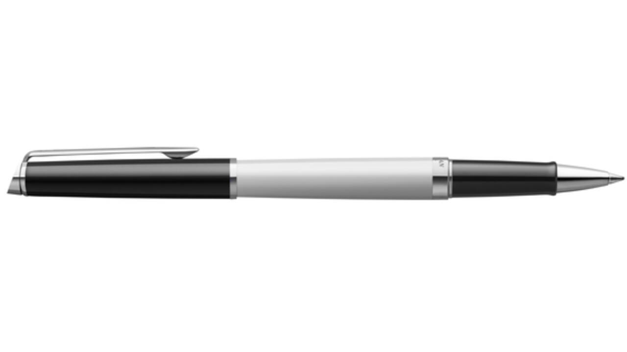 Rollerpen Waterman Hémisphère Colour Blocking black en white CT fijn