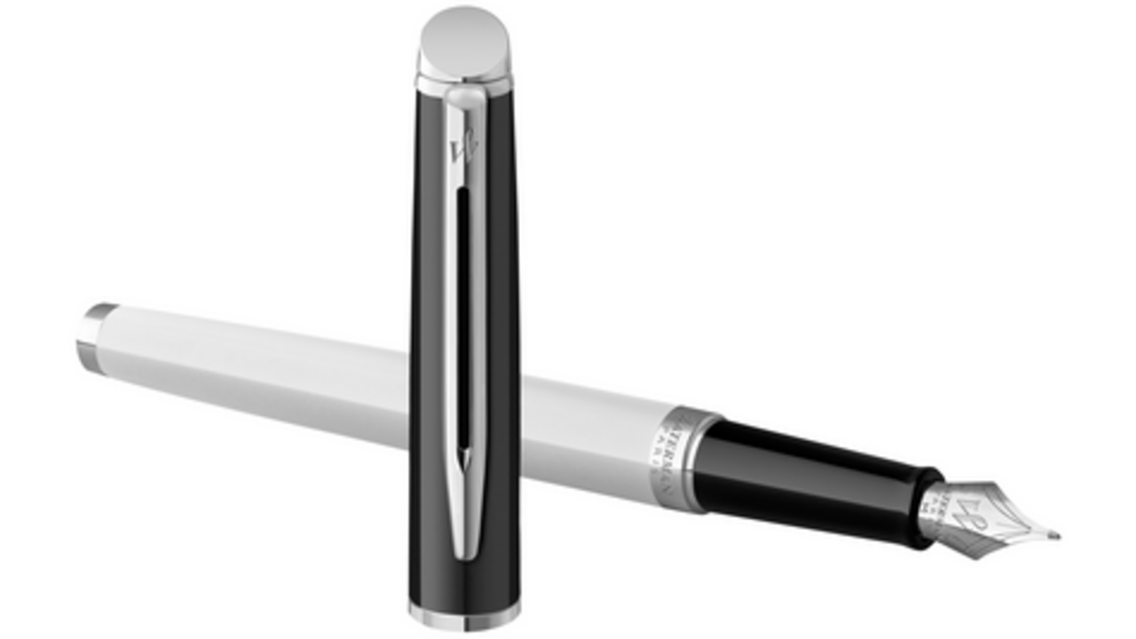 Vulpen Waterman Hémisphère Colour Blocking black en white CT medium