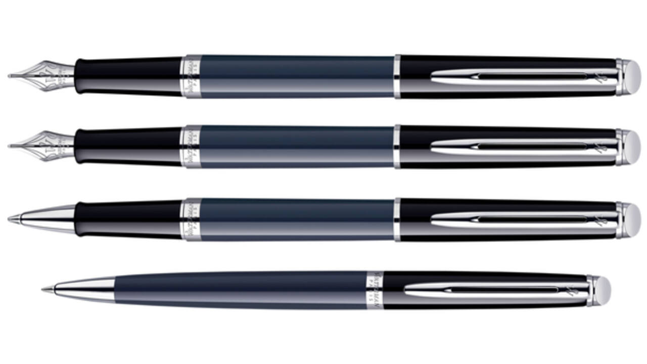 Vulpen Waterman Hémisphère Colour Blocking black en blue CT medium