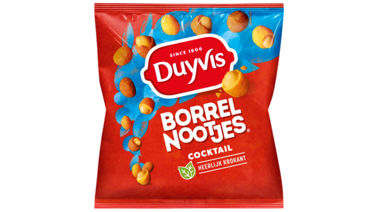 Borrelnootjes Duyvis cocktail zak 275gr